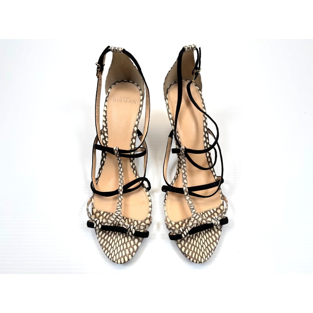 Alexandre Birman Mallica‎ Wedge Sandal Women 40 US 10  EUC Python Snake Strappy